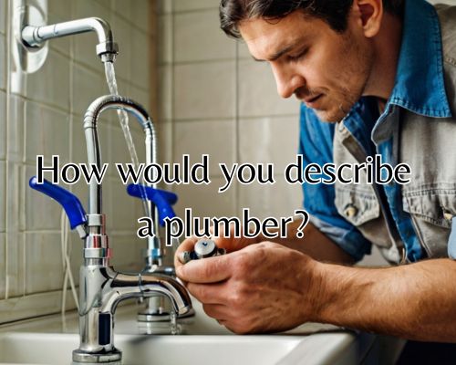 Focused plumber repairs metal piping.