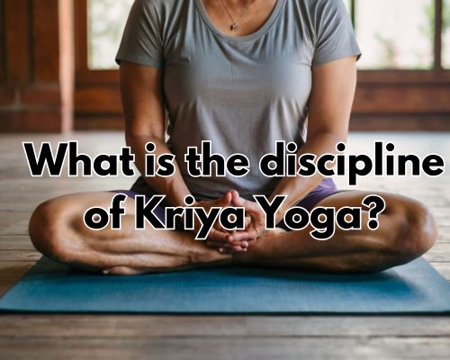 Practicing inner stillness through Kriya Yoga.
