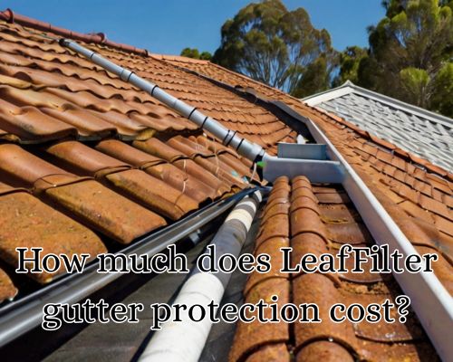 The leaffilter blends with the roof color.