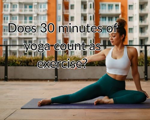 a woman doing a 30-minute yoga