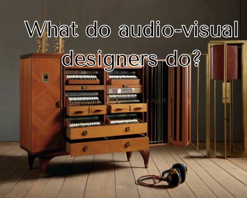 an audio-visual designed cabinet