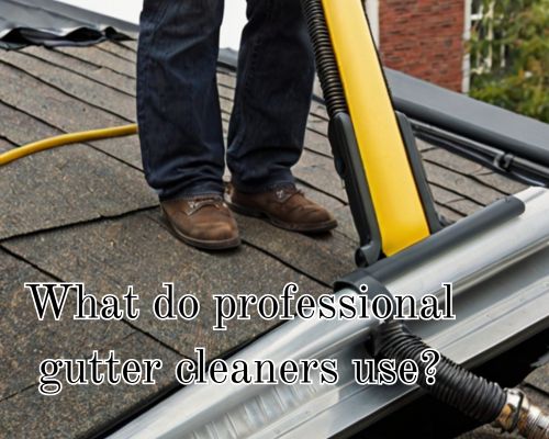 professional vacuum cleaning on gutters